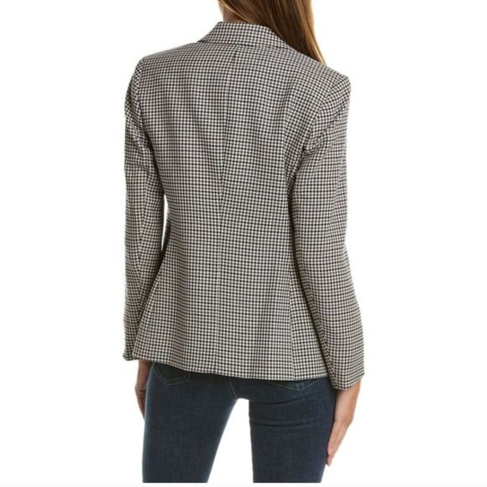 JONES NEW YORK Black White and Blue Houndstooth Blazer Size XL - Picture 3 of 12